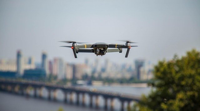 Image showing a drone flying autonomously.