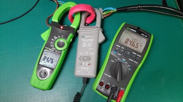 Image showing clamp on meter with ability to measure current (amps).