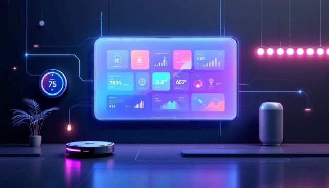 Home security automation with smart devices.