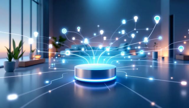 A visual representation of the advantages of Zigbee mesh networks, focusing on connectivity and range.