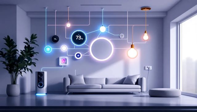 Setting up a Zigbee network with various devices and a hub.